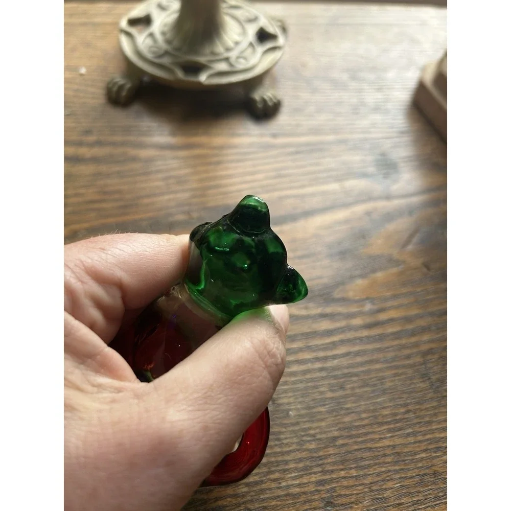 🐈⬛ C C Zecchin Multicolor Glass Cat Figurine Made in Murano Italy Color Block